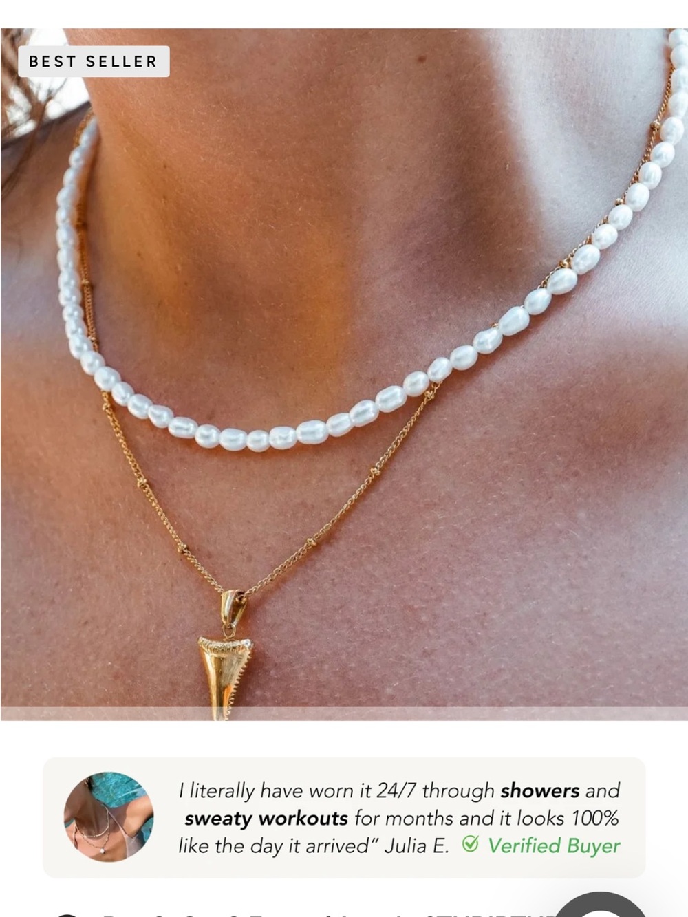 NWT Atolea Freshwater Pearl Choker — waterproof